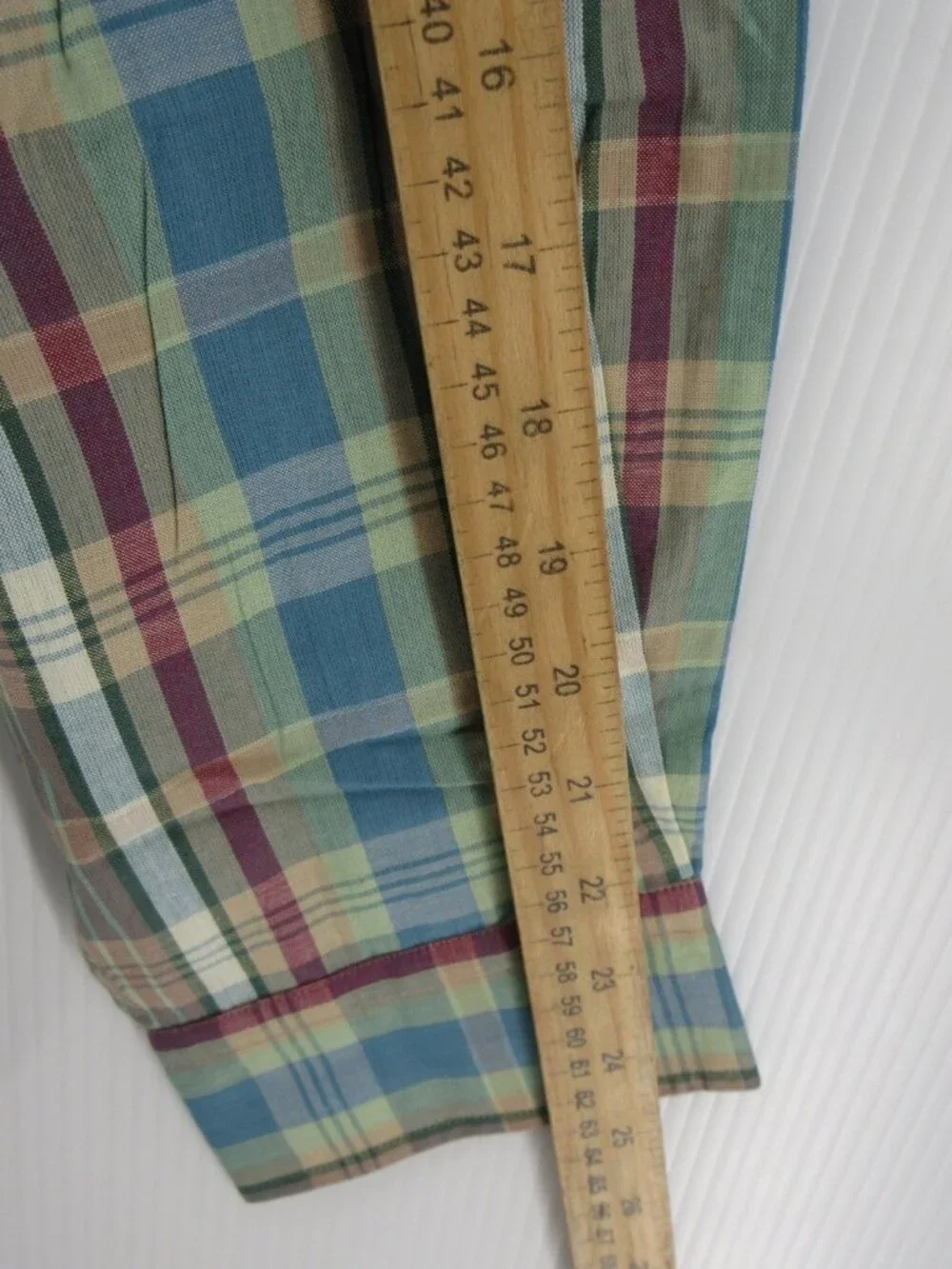 Bullock & Jones Shirt XL Madras Plaid Button Down Preppy Island NEW